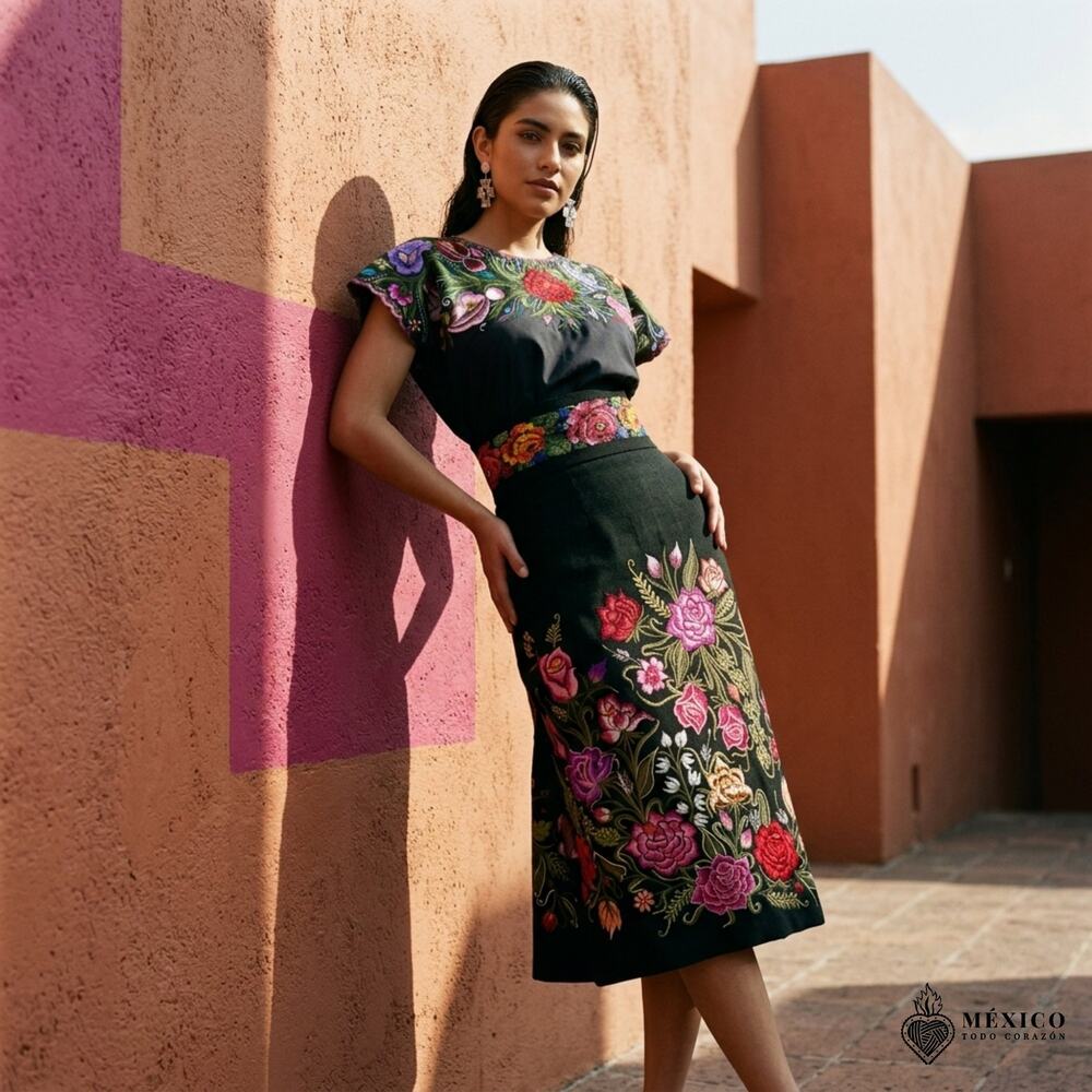 Mexican Skirt only One Size Chiapas